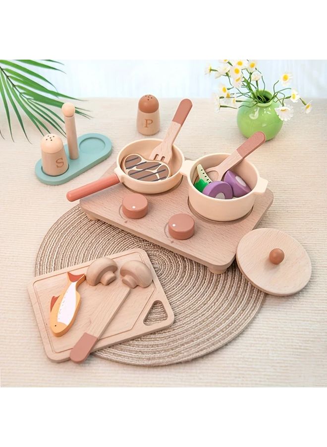 Cooking Utensils Toys Educational Playhouse Realistic Design Enhances Children Cooking Skills Parent Child Activity Game Ideal Gift - Image 3